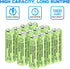 Fytoo 12PCS 1.2V 1800mAh Ni-MH AA Batteries for Wireless Microphone, Electric Toys,Remote Control Mouse, Calculator, Shaver, Keyboard, Household A...