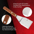 Homi styles Cookie/Brownie Spatula Small Metal Spatula With Merbau Wooden Handle | Heavy Duty Stainless Steel Flipper With Beveled Edges | Small S...