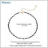 POMINA Dainty Black Rondelle Crystal Beaded Choker Necklace Delicate Multi Faceted Crystal Beads Choker for Women...