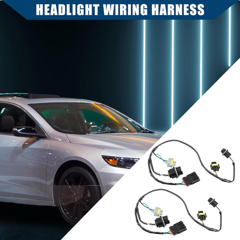 No.15930264 Headlight Wiring Harness Headlamp Socket Connector Wire for Chevy Malibu 2008-2012 / Front Headlamp Wire Harness Connector/Durable Pla...
