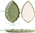 Ceramic Spoon Rest for Stove Top - Cute Green Leaf Shaped Spoon Rest/Spoon Holder for Kitchen Countertop - Cooking Kitchen Spoon Rest Utensil Rest...
