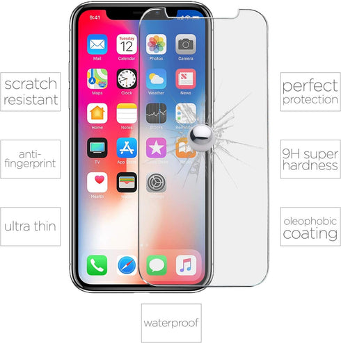 iPhone 12 Mini Screen Protector - (5.4 Inch) Tempered Glass Screen Compatible with Apple (3 PACK)...