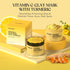 Neatique Vitamin C Clay Mask - 7.05 Oz Turmeric Face Masks Skincare, Deep Cleaning and Detox for Facial Mask- Repairing Uneven Skin Tone, Enhances...