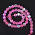 48PCS 8mm Natural Light Pink Mystic Aura Quartz Gemstone Frosted Matte Titanium Round Loose Spacer Beads 15 inch Full Strand Crystal Healing Power...