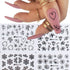 Flower Nail Art Sticker Black Lace Nail Stickers Decals Nail Art Supplies for Acrylic Nail 3D Self Adhesive Sexy Black Lace Flower Nail Design DIY...