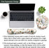 Pink Flower Desktop Mat Aesthetic Wrist Support Keyboard Mouse Wrist Rest Set, Computer Office Comfortable Wrist Rest for Mouse Easy Typing & Pain...