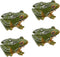 Miniature Frog Figurine, Fish Tank Decoration for Miniature Fairy Garden and Terrarium Statue(4 pcs)...