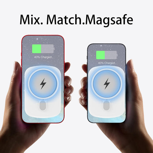 Portable Mag-safe Charger, 10000mAh Wireless Power Bank 18W Fast Charging 20W Type C Quick Charge Back up Power Supply for iPhone15/15 plus/15 pro...