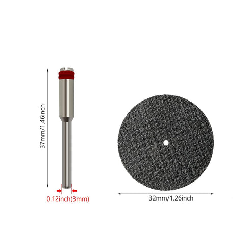 50pcs Rotary Tool Cut Off Wheels 1-1/4'' Fiberglass Reinforced Cutting Wheel Discs with 4Pcs Mandrels Rotary Tool Accessories for Cutting Metal, W...