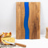 Large Acacia Wood Cutting Board with Epoxy Resin for Kitchen and Mini bar, 13.7 * 9 inch, Charcuterie Board Wood Paddle, Reversible Board for Meat...