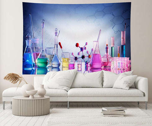 7ftx5ft Science Lab Backdrop Chemistry Lab Equipment Medical Laboratory Scientific Glassware Background Scientist Laboratory Theme Party Decor Pho...