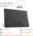 Fintie Ultrathin 4mm Wireless Bluetooth Keyboard with Built-in Multi-Touch Touchpad for iPad, iPhone, Samsung Galaxy, Nexus, Microsoft Surface, HP...