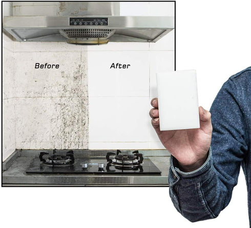 Extra Large Eraser Sponge,50 Pack Extra Thick, Long Lasting, Multi-Purpose Scrubber Foam Cleaning Pads,Magic Sponge Eraser Sponge for Bathtub, Flo...