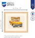Vervaco Cross Stitch Embroidery Kits, Wall Decoration, Pre-Printed Embroidery Set, Embroidery Picture, 100% Cotton, Embroidery templates 11.80 x 9...