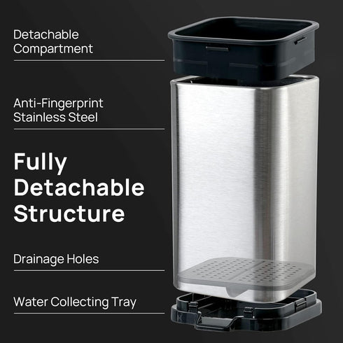 Kitchen Utensil Holder For Countertop Organizer Stainless Steel Kitchen Storage Utensil Silverware Organizer Caddy Small Capacity Flatware Spoon S...