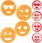 Emoji Pancake Molds & Egg Rings- 4 Pack for Kids AND Adults- Reusable Silicone Smiley Face Maker Doubles as Cookie Cutter- Breakfast Treat, Baking...