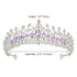AW BRIDAL Tiaras and Crowns for Women Purple Crystal Princess Tiara - Queen Crown Headband for Halloween Costume Party Prom Wedding Christmas Hair...