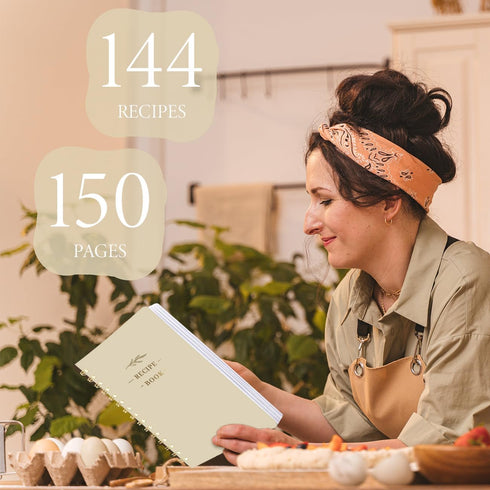 Perfect Blank Recipe Book-Recipe Book to Write in Your Own Recipes,Hardcover Personal Blank Recipe Book, Recipe Notebook Hold 144 Exclusive Formul...