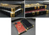 for Samsung Galaxy Z Flip 4 Bling Case,Luxury Bling Glitter Sparkle Cute Gold Square Corner Soft Trunk Cover with Finger Ring Grip Kickstand Phone...