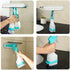 4 in 1 Window Cleaning Kit, Window Vacuum Squeegee Cordless, Window Cleaner Tool with Spray/Brush Cleaner/Wipe Multihead Cleaning Brush for Shower...