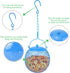 Urban Deco Set of 3 Ball Bird Feeder Metal Bird Feeders Squirrel Proof Bird Feeders for Bird Seed Birdfeeders Outside Hanging Decoration Garden Fe...