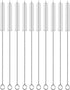 Straw Cleaner Brush Extend 12 inch, Extra Wide 12mm diam Pipe Cleaners, Extra Long Straw Brush for Sippy Cup, Water Bottle and Tubes, Drinking Str...
