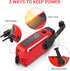 Esky Emergency Hand Crank Radio with 3 LED Flashlight, AM/FM/NOAA Portable Weather Radio with 2000mAh Power Bank Phone Charger, Solar Powered Rech...