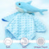 Baby Shark Blanket Security Soft Lovey Plush Sleeping Snuggle Gifts Boy Blue Minky Dot Stuffed Ocean Animal Newborn Nursery Kids Toddler First Bir...