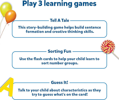 Skillmatics Thick Flash Cards for Toddlers - Letters, Numbers, Shapes & Colors, Montessori Toys & Games, Preschool Learning for Kids 1, 2, 3, 4 Ye...