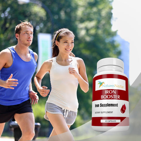 Iron Booster - Iron Supplement for Women - Helps Boost Red Blood Cell Production with Slow Release Non Constipating Ferrous Iron Pills for Women -...
