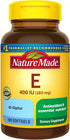 Nature Made Vitamin E 180 mg (400 IU) dl-Alpha, Dietary Supplement for Antioxidant Support, 180 Softgels, 180 Day Supply...