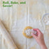 Regency Wraps Natural Pastry Cloth 20"x24" with 15”Rolling Pin Cover, 100% Cotton for Non-stick Dough Rolling, Achieve Perfect Dough for Baked Goo...