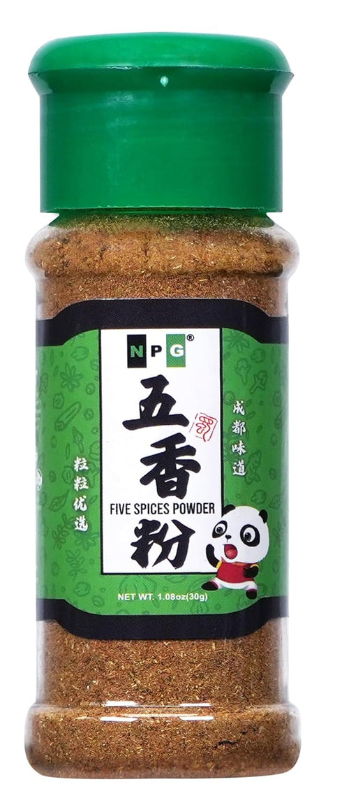 NPG Authentic Chinese Five Spice Blend 1.08 Oz, Gluten Free, All Natural Ground Chinese 5 Spice Powder, No Preservative, No MSG, Mixed Spice Seaso...