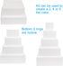Silverlake 5-Tier Square Cake Dummy Set - American-Made Hard Foam Cake Dummies - 4" High x 4,6,8,10,12" Squares - Professional Baking Display Set ...