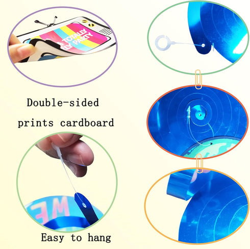30 pcs 90s Party Decorations Hanging Swirls for Adults Back to 1990's Party Decor Favors for 90s Theme Birthday Party Decorations Supplies...