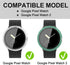 Hard PC Case Built in Tempered Glass Screen Protector for Google Pixel Watch 2 (2023) / Google Pixel Watch, Durable Matte Protective Cover Bumper ...