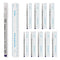 10pcs Tattoo Marker Pen, Surgical Microblading Marker Pen with Paper Ruler, Waterproof Disposable Tattoo Marker for Skin, Eyebrow, 0.5mm Head, Blu...