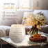 Pavilion - 8 Oz Candle Holder - Cream Beige Ceramic Candle Vessel with 100% Soy Wax, Tranquility Scent When Someone You Love Becomes A Memory Reme...