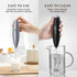 Handheld Milk Frother with Stand, Frother Wand, Electric frother for Coffee Whisk, Hand Mixer Blender Milk Foamer, Drink Mixer, Electric Whisker f...