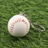Baseball Keychain Bag Pendant Decorations Genuine Leather Mini Baseball Keyring Sports Keychain for Team, Sports Souvenir Favors and Gifts for Fri...