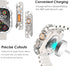 KADES 2 in 1 Bling Waterproof Case for Apple Watch Ultra2 49mm, 360 Protective PC Cover Front & Back Case with Tempered Glass Screen Protector, [F...