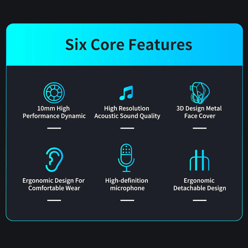 keephifi KZ EDXS in Ear Monitor Headphones 10mm Dynamic Driver HIFI 3D Metal Earphone, KZ Wired Earbuds IEMS with High Resolution Sound and Detach...