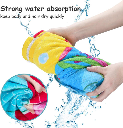 Catalonia Mermaid Hooded Bath Towel for Girl 2-6 Years Old,100% Cotton Swim Poncho Towel, Sand Proof Beach Pool Towel for Child Kids Toddler...