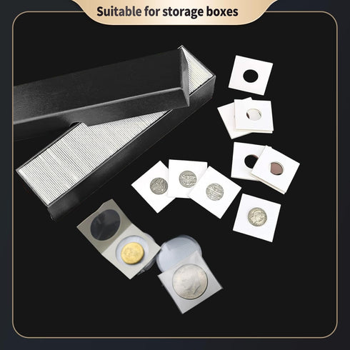 coin flips 2x2 sleeves 1000pcs, No need to use a stapler, for 2x2 coin flips dollar,coin protectors,coin holders collectors,and miniature things S...