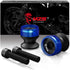 MZS 10MM Swingarm Spools - Universal M10 x 1.25 and M10 X1.5 Motorcycle Sliders Stand CNC Blue Compatible with EX250 EX300 EX650 Z1000SX Z750 Z100...