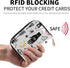 Witch RFID Credit Card Holder Wallet Blocking Leather Zipper Card Case Accordion Wallet for Men Women Girls...