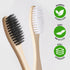 Toothbrushes Sustainable Biodegradable Eco-Friendly Natural Bamboo Charcoal Tooth Brush for BPA Free Soft Bristles, Dental Hygiene, Gum Care...
