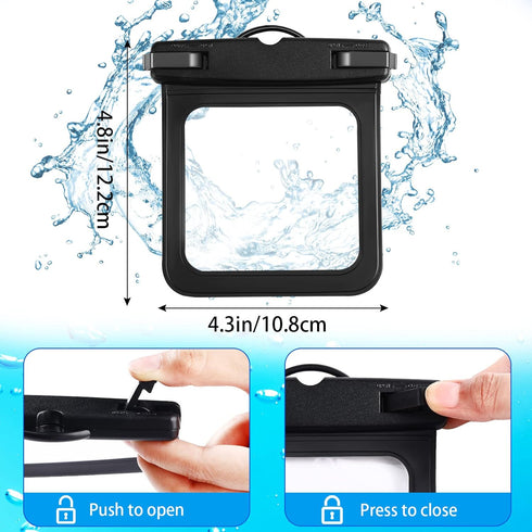 Xuniea 2 Pack Waterproof Car Key Fob Case Floating Keys Holder Pouch Holder Waterproof Small Waterproof Pouch for ID Badge Credit Card License Wat...