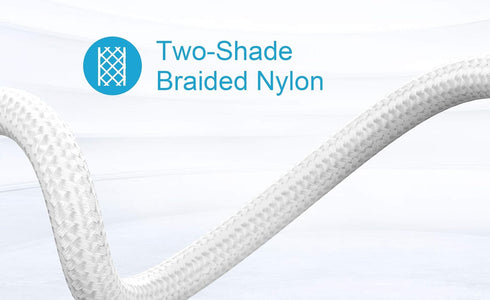 Cable and Charger Cord Compatible with iPhone 15/15 Pro/14/13/12/11/XS/XR/X/8/7/6s/5se/5c/5s, iPad Pro/Mini/Air, iPod Touch - Pack of 5 (Silver).....