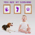 Ink Pad, 5x4'' Washable Non-Toxic Ink Stamp Pad for Baby Footprint Handprint, Purple...